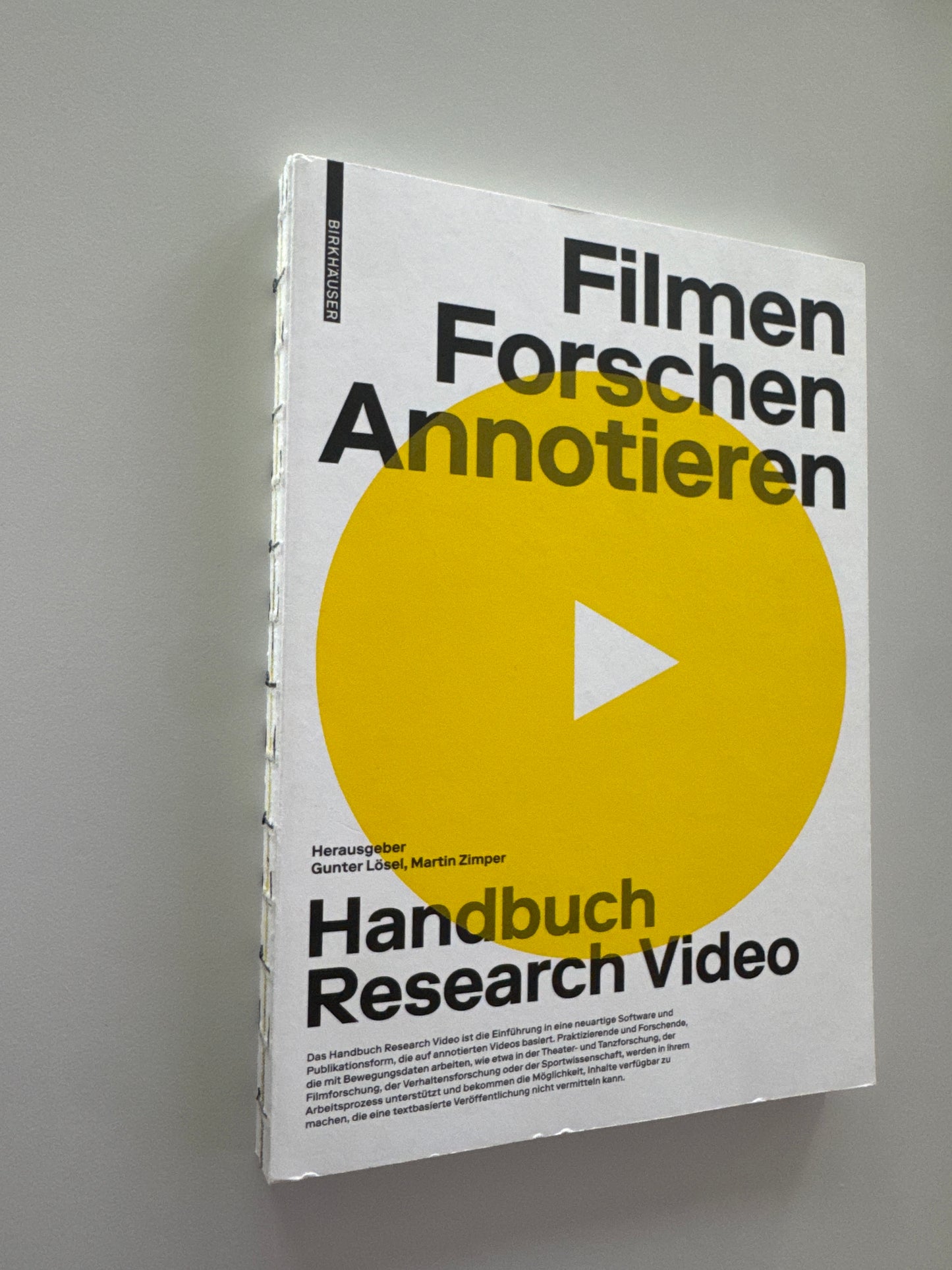 Handbuch Research Video – Filmen, Forschen, Annotieren