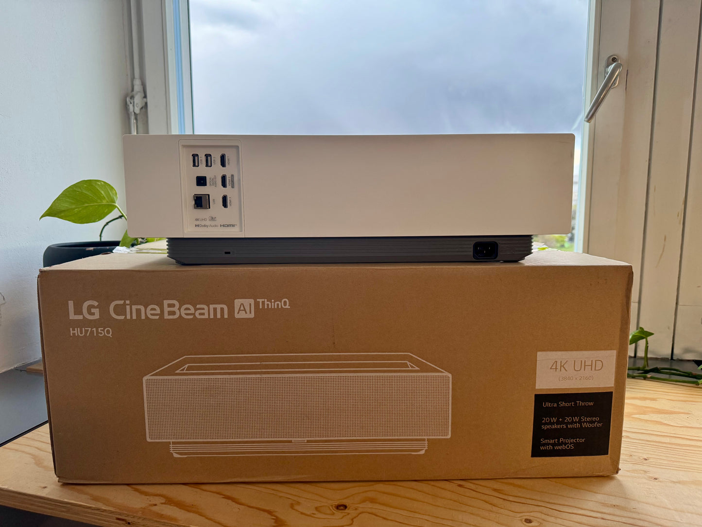 LG CineBeam AI HU715Q — 4K Ultra Short Throw Laser Projector