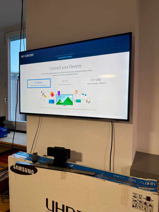 Samsung 55" 4K UHD TV — Meeting Room Screen